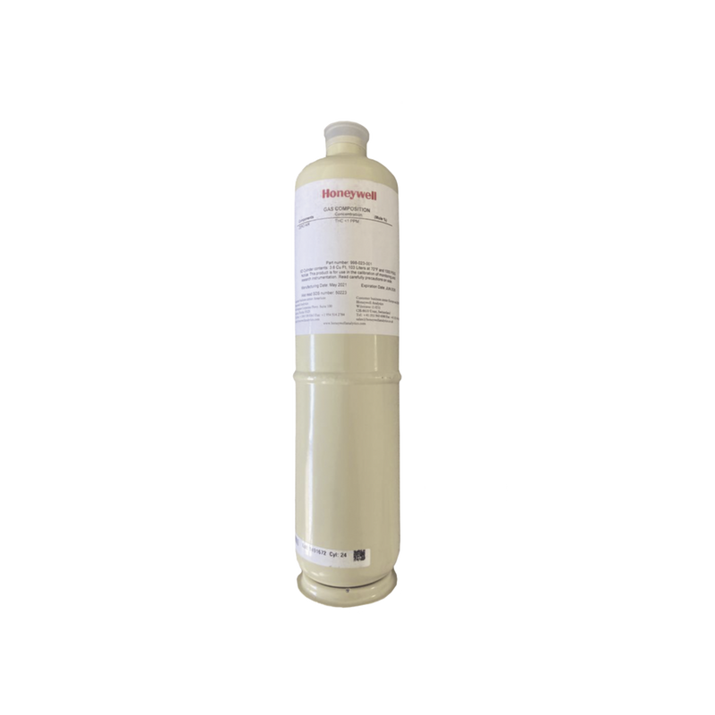 Cilindro Para Calibración De Hidrogeno H2/Air, Balance Aire, Concentración 50% LEL, Capacidad 103 L, Dimensiones 5/8 x 18 Para Serie XNX/XCD/S3K Gases Combustibles