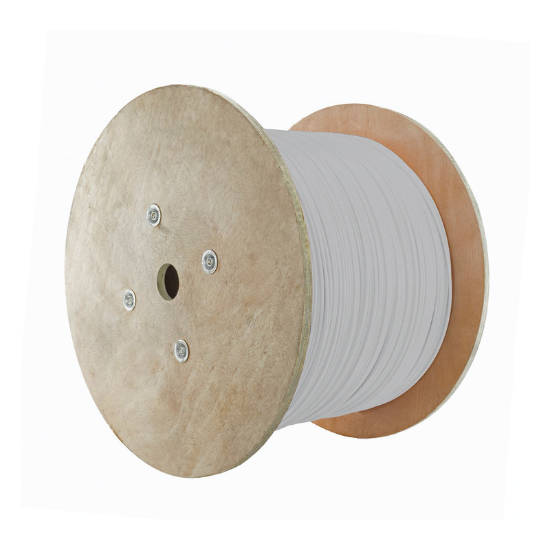 9A6M4-A5-02 Bobina de Cable Blindado F/UTP de 4 Pares, Z-MAX, Cat6A, Soporte de Aplicaciones 10GBase-T, CM, Color Blanco, 305m