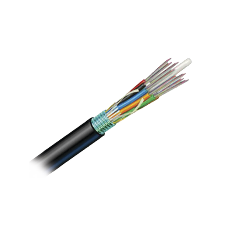 9PF5C006D-T301A Cable de Fibra Óptica 6 hilos, OSP (Planta Externa), Armada, Gel, HDPE (Polietileno de alta densidad), Multimodo OM3 50/125 Optimizada, 1 Metro