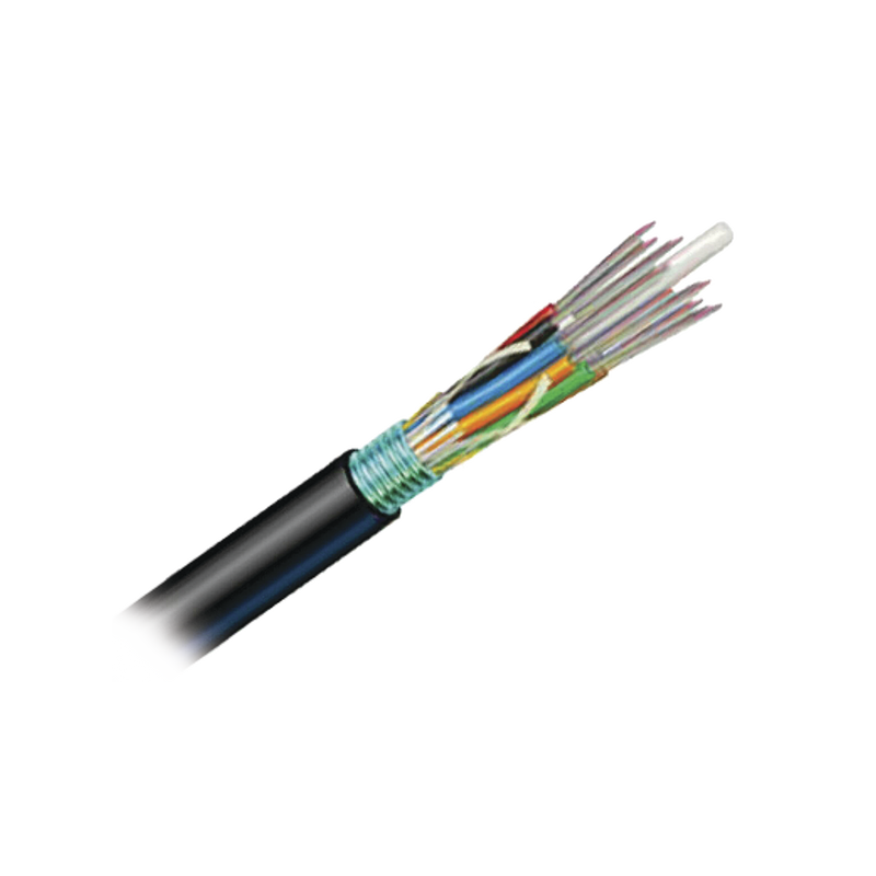 9PE8C012G-E201A Cable de Fibra Óptica de 12 hilos, OSP (Planta Externa), No Armada, Gel, MDPE (Polietileno de media densidad), Monomodo OS2, 1 Metro