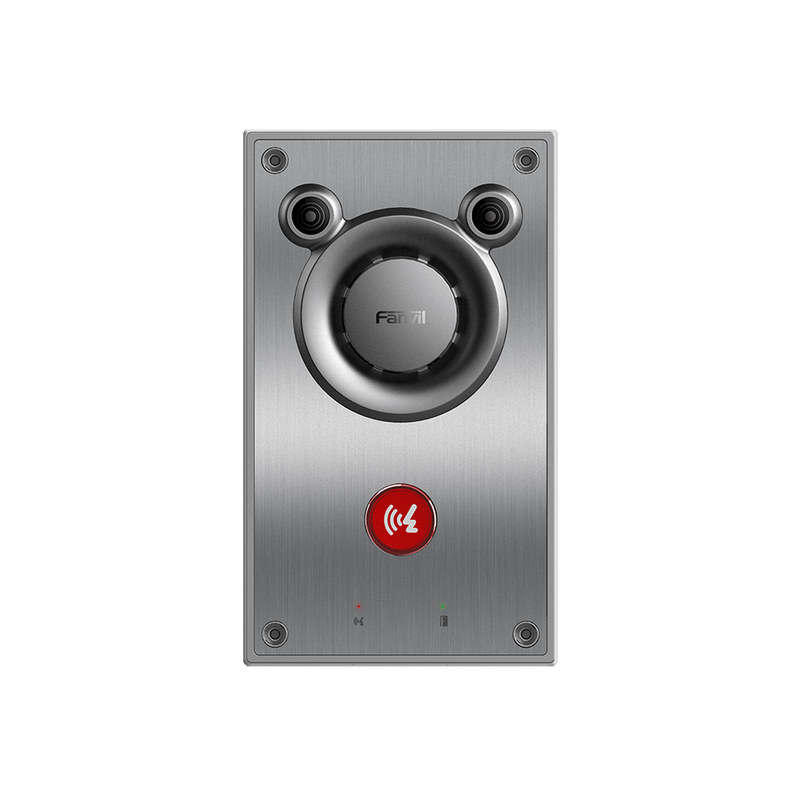 A12F Intercomunicador IP, Altavoz 10W, 2 relevadores con botón para llamada, anti-vandálico, IP66 e IK10, PoE