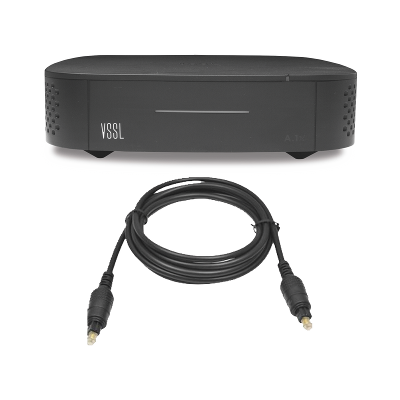 Amplificador una Zona de 2 Canales, 50 W por Canal, Con Cable TOSLINK Incluido, Transmisión por Chromecast, AirPlay, Alexa Cast, Spotify Connect
