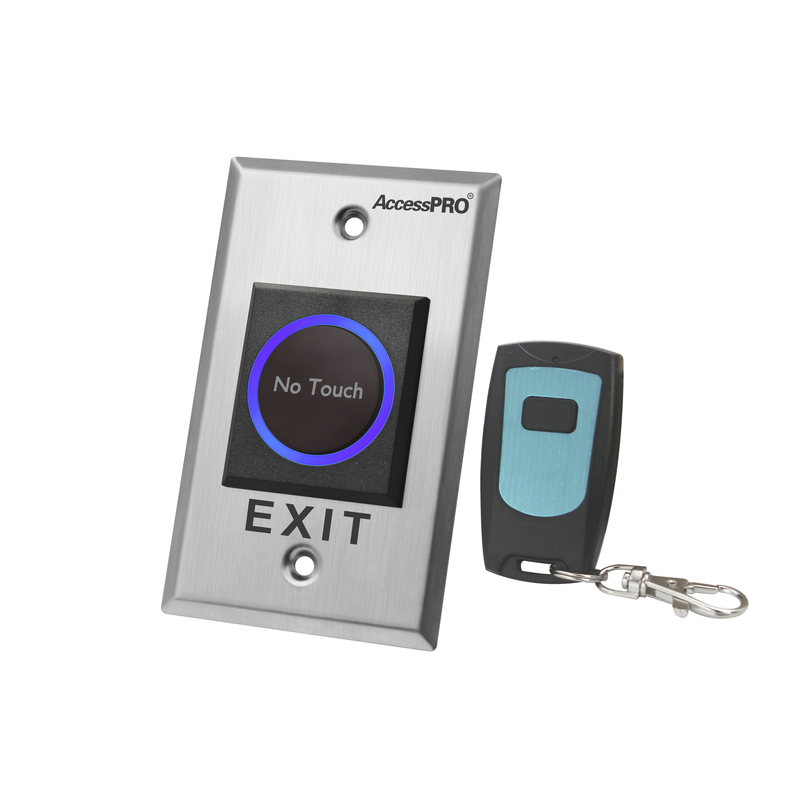 ACCESK1LTR Botón de Salida sin Contacto con Control Remoto / Iluminación LED / Distancia de Detección Touch Ajustable