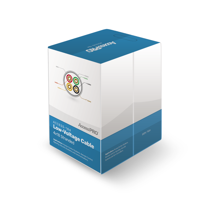 ACCESS-184/500 Bobina de 152 metros, 4 x 18 AWG, FRPVC, CM, para aplicaciones en control de acceso
