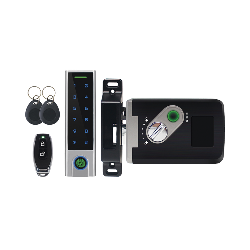 ACCESS7-X Kit de Cerradura Inteligente / Incluye Teclado y Control Remoto / Soporta Huella, Tarjeta y Contraseña / Teclado Metálico IP65