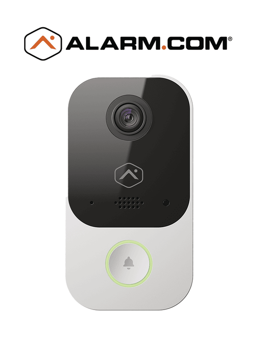 TIMBRE CON CAMARA PoE DE ALARM.COM. - Timbre cámara 2MP, Visión 150° Horizontal y Vertical, Resolución Full HD, Alto Rango dinámico (HDR) y visión nocturna infrarroja.