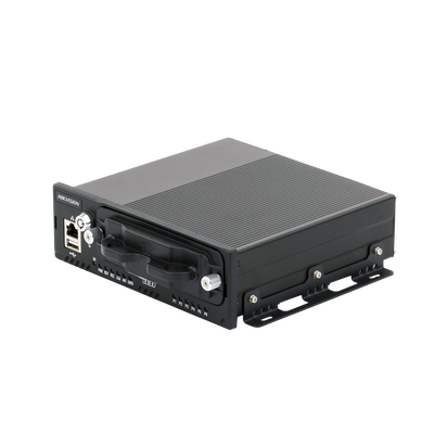NVR Móvil de 4 Canales de 2 Megapixel / 4 PoE + 4 vía Switch Extendible / 2 Bahías de Disco Duro / Incluye Modulo GPS / conector RJ45 - Toer