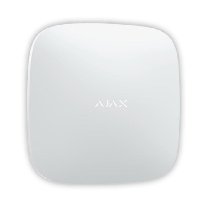 AJAX KIT RESIDENCIAL LIGHT - Panel de alarma Hub2Plus conexión Ethernet / WiFi / LTE, APP “AJAX PRO” iOS y Android , 1 sensor de movimiento, 1 detector para puerta o ventana, 1 control remoto y una sirena interior inalámbrica color Blanco