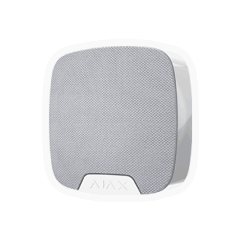 AJAX KIT RESIDENCIAL LIGHT - Panel de alarma Hub2Plus conexión Ethernet / WiFi / LTE, APP “AJAX PRO” iOS y Android , 1 sensor de movimiento, 1 detector para puerta o ventana, 1 control remoto y una sirena interior inalámbrica color Blanco