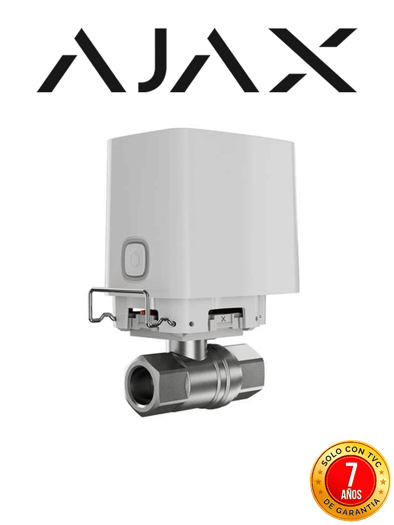 Ajax WaterStop - Válvula Inteligente de cierre de agua (3/4"). Color Blanco