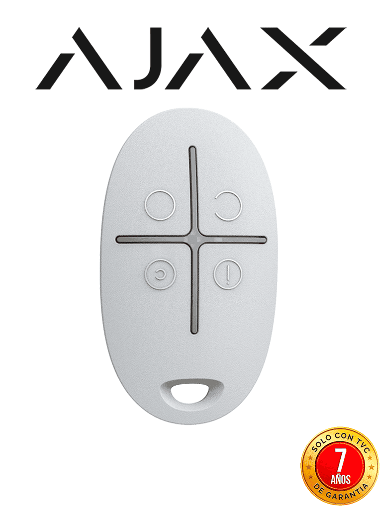 AJAX SpaceControl W - Llavero inalámbrico 4 botones. Color Blanco (28313.04.WH3)