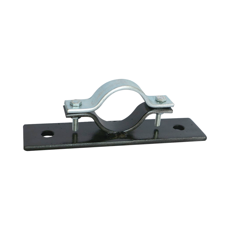 AM-TG/3 Abrazadera Doble Omega, fabricada en Acero para instalación de mástil de 2 en muros verticales