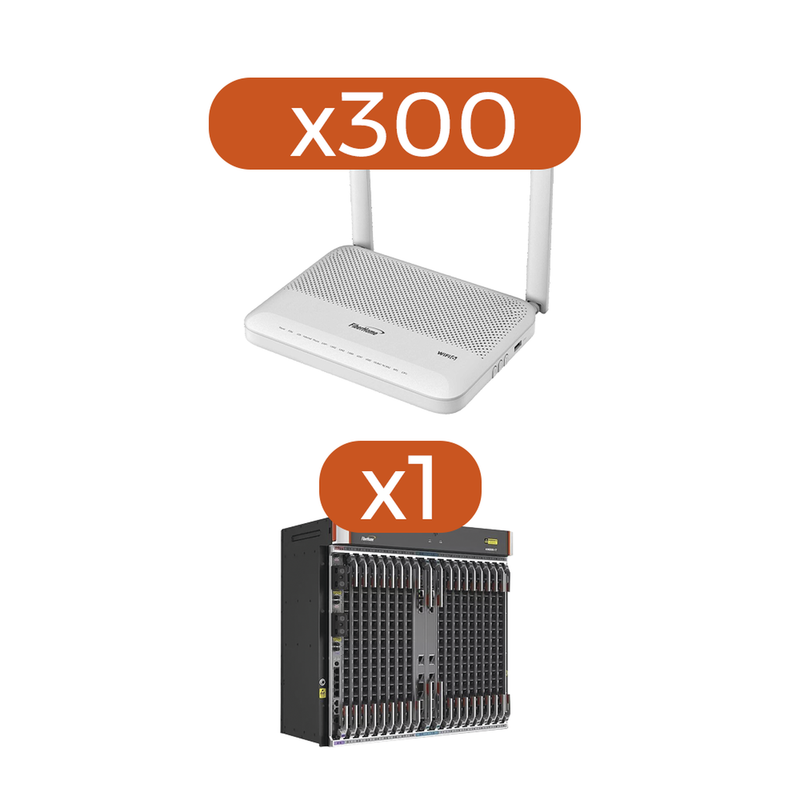 AN1744F-KIT Kit 300 ONU´s HG6144F + 1 OLT AN6000-17