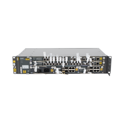 OLT Carrier Class Modular GPON, 2 Ranuras, Incluye 2 Tarjetas de Servicio de 16 puertos GPON, (32 Modulos GPON C+ Incluidos) 1 Fuente de CA, 2 UR, Incluye Instalación de software UNM2000, (Interoperabilidad con ONU´s de Terceros sin Costo)