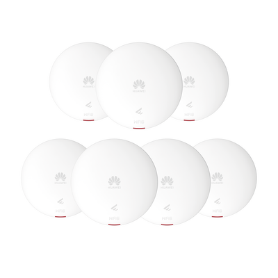 Kit de 7 - Punto de Acceso Wi-Fi 6 /  1.775 Gbps / MU-MIMO 2x2:2 (2.4GHz y 5GHz) / Smart Antenna 20% más cobertura / Instalación en techo y pared / Seguridad WP3 / Con Administración Gratuita desde la Nube - Toer