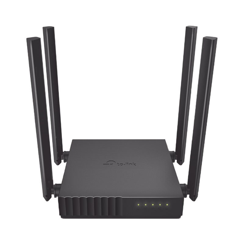 Router Inalámbrico doble banda AC, 2.4 GHz y 5 GHz Hasta 1200 Mbps, 4 antenas externas omnidireccional, 4 Puertos LAN 10/100 Mbps, 1 Puerto WAN 10/100 Mbps, Versión 6
