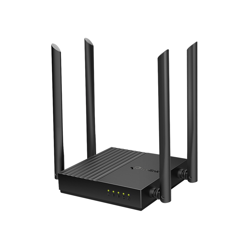 ARCHERC64 Router Inalámbrico AC 1200 / Doble Banda MU-MIMO / 1 puerto WAN 10/100/1000 Mbps / 4 puertos LAN 10/100/1000 Mbps / Compatible con EasyMesh / Administración Web o App Tether