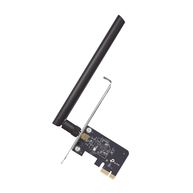 ARCHER-T2E Adaptador  PCI inalámbrico doble banda AC 600 Mbps / Antena de alta ganancia / Tecnología MU-MUMO / Seguridad WPA3 / Soporte de perfil bajo y Altura completa