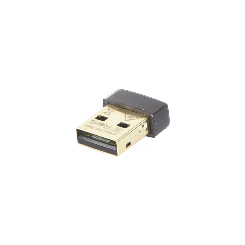 ARCHER-T2U-NANO Mini Adaptador USB inalámbrico doble banda AC 600 Mbps, antena onmidireccional.