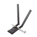 Adaptador  PCIe inalámbrico doble banda AX1800 Mbps / Seguridad Inalámbrica WPA3 /Antena de alta ganancia / Tecnología MU-MUMO 2X2 / Soporte de perfil bajo y Altura completa / Bluetooth 5.2 - Toer