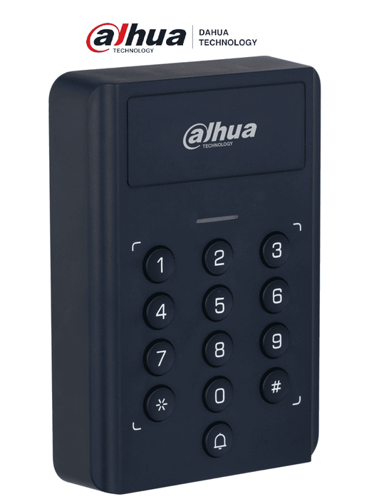 DAHUA ASI1201BL-D Control de Acceso Stand Alone / Botónes mecánicos / 3mil Tarjetas ID / 3mil contraseñas / Multiples formas de desbloqueo / Compatible con frentes de calle / Salida de 12V 1A / Indicador LED y Buzzer