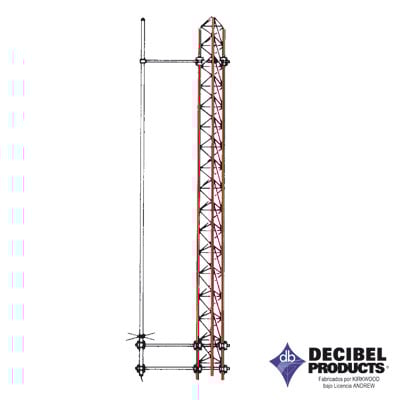 Montaje lateral para instalar antenas de fibra de vidrio ANDREW - Toer