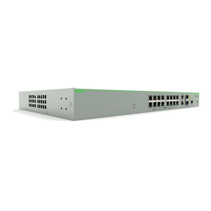 AT-FS980M-18PS-10 Switch PoE+ Administrable CentreCOM FS980M, Capa 3 de 16 Puertos 10/100 Mbps + 2 puertos RJ45 Gigabit/SFP Combo, 250W
