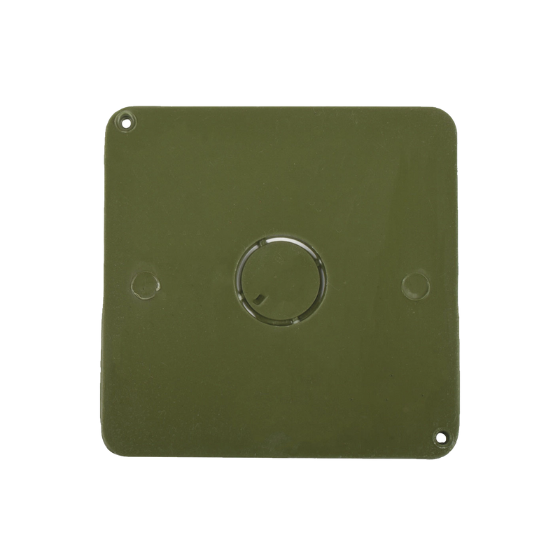 Tapa  para Caja Cuadrada de 1/2 para instalaciones con tubería PVC Conduit pesado.