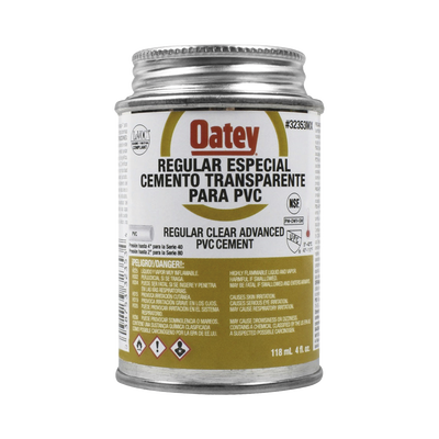 Cemento Claro de 118 ml para Tubo Conduit PVC Pesado. - Toer