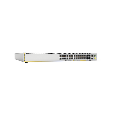 Switch PoE+ Capa 3, 24 puertos 10/100/1000 Mbps + 4 puertos SFP+ 10 G, 185 W, fuente de alimentación simple