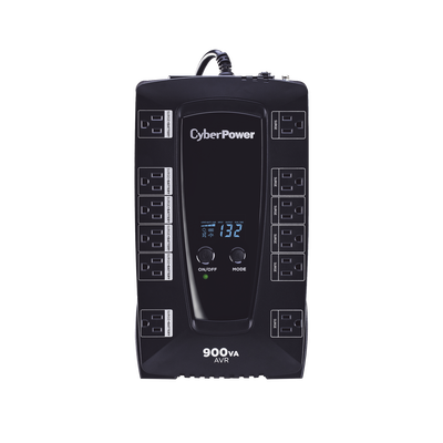 UPS de 900 VA/480 W, Topología Línea Interactiva, Entrada 120 Vca NEMA 5-15P, Tipo Gabinete Compacto, Con 12 Tomas NEMA 5-15R - Toer