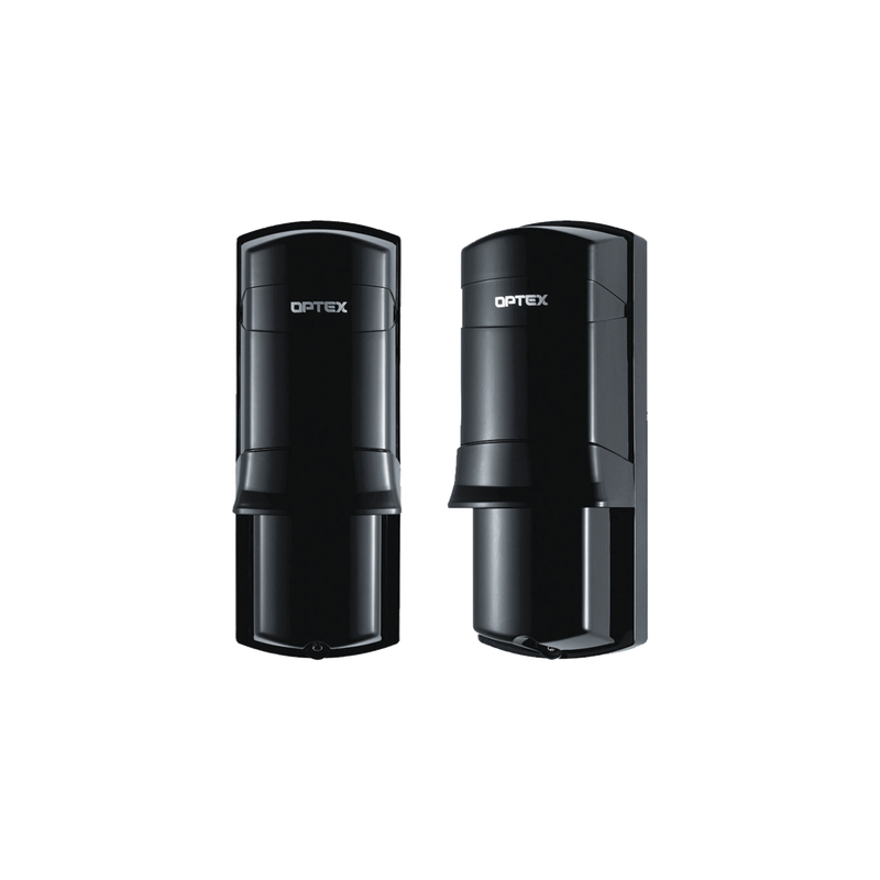 Barrera fotoelectrica de 100 metros con la mejor tecnologia de deteccion de patrones para reducir falsas alarmas / Alámbrico / 2 rayos / compatible con cualquier panel de alarma