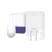 (AX PRO) KIT de Alarma AX PRO / Incluye: 1 Hub con bateria de respaldo / 1 Sensores PIR / 2 Contactos Magnéticos / 1 Control Remoto / 1 Sirena Inalambrica Exterior / WiFi / Compatible con Hik-Connect P2P - Toer