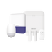 (AX PRO) KIT de Alarma AX PRO con GSM (3G/4G) / Incluye: 1 Hub con bateria de respaldo / 1 Sensores PIR / 2 Contactos Magnéticos / 1 Control Remoto / 1 Sirena Inalambrica Exterior / WiFi / Compatible con Hik-Connect P2P - Toer