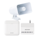 (AXPRO) KIT de alarma AX PRO con sirena cableada 30W / Incluye: 1 Hub con Batería de respaldo / 1 Sirena Cableada de 30 Watts IP65 / 1 Relevador Inalámbrico 0 a 36 VCC / Compatible con Hik-Connect P2P - Toer