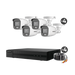 Kit TurboHD 1080p / DVR 4 Canales / 4 Cámaras Bala ColorVu con Microfono Integrado / Fuente de Poder / Accesorios de Instalación - Toer