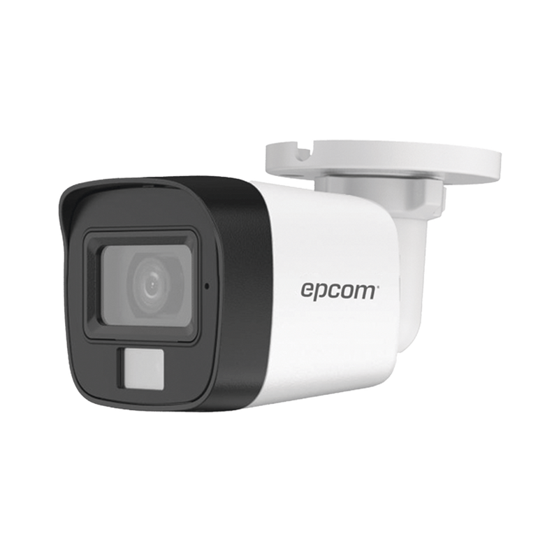 B8-TURBO-DL [Dual Light + ColorVu] Bala TurboHD 2 Megapíxel (1080p)  / Gran Angular 101° / Lente 2.8 mm / 30 mts IR EXIR / 20 mts Luz Blanca / Exterior IP67 / 4 Tecnologías / Micrófono Integrado