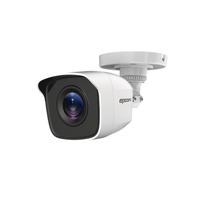 Bala TURBOHD 2 Megapíxeles (1080p) / METALICA / Gran Angular 103° / Lente 2.8 mm / IR EXIR Inteligente 20 mts / Exterior IP66 / TVI-AHD-CVI-CVBS - Toer