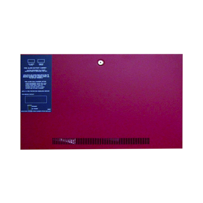 Gabinete para dos baterías de respaldo de 55 AH. Para aplicaciones en sistemas de detección de incendio (FAS).