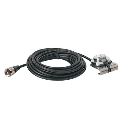 Montaje de 3/4 (Nmo) para Cajuela, 5 m de Cable RG-58A/U, Conector UHF (PL-259) Macho.