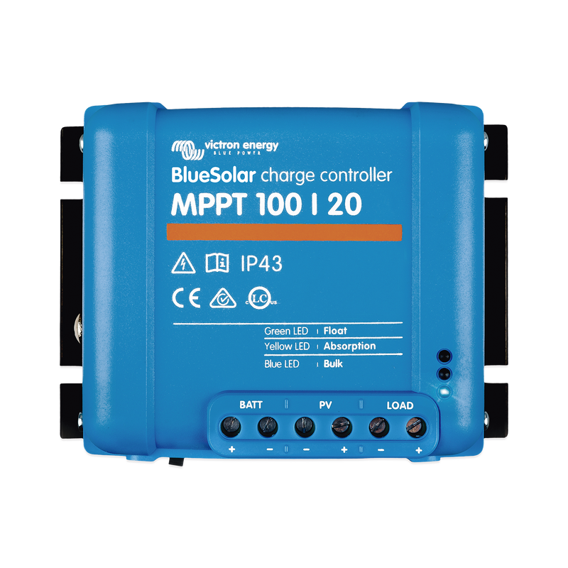 BlueSolar MPPT 100/20. Controlador Solar MPPT 20A, Voltaje Selección Automática: 12/24/48 Vcc.