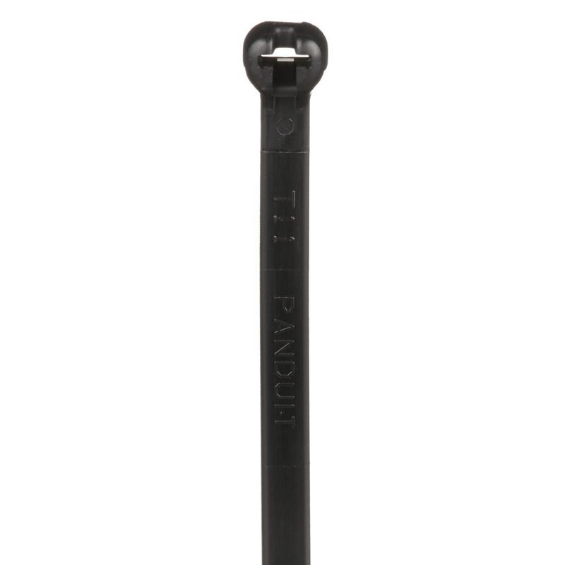 BT2S-M0 Cincho de Nylon 6.6 Dome-Top®, Con Lengüeta de Bloqueo de Acero Inoxidable, 203 mm largo x 4.7mm ancho, Color Negro, Exterior Resistente a Rayos UV, Paquete de 1000pz