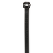 Cincho de Nylon 6.6 Dome-Top®, Con Lengüeta de Bloqueo de Acero Inoxidable, 203 mm largo x 4.7mm ancho, Color Negro, Exterior Resistente a Rayos UV, Paquete de 1000pz - Toer