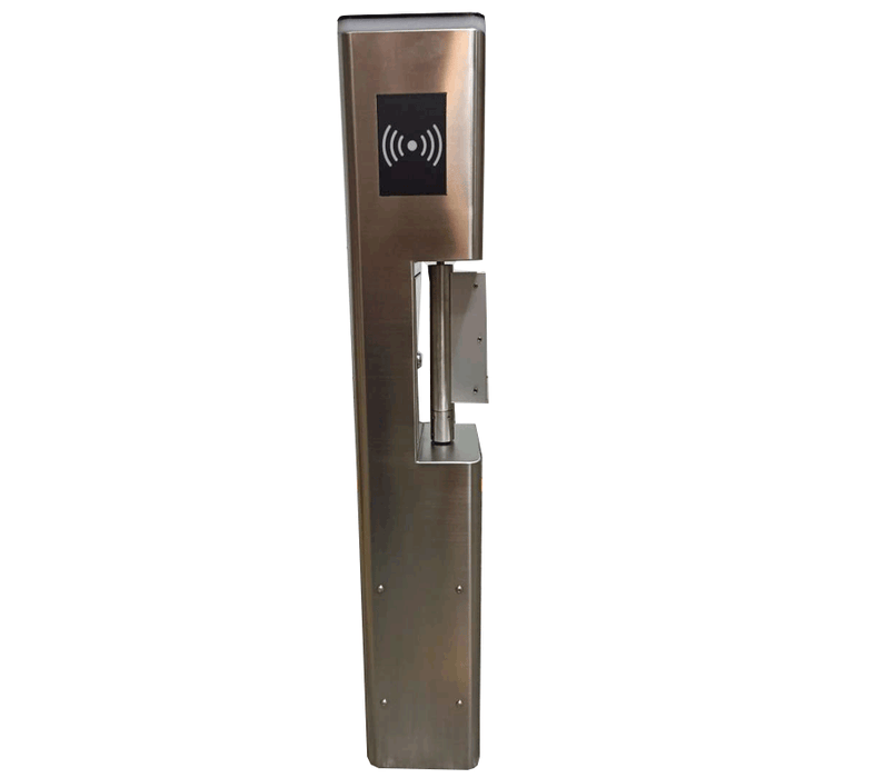 ZKTECO SBT2000S - Puerta de Cortesía Bidireccional de Alto Flujo/ Carril de 90 cm/ 110V/ Acero Inoxidable/ Aleta de Vidrio Templado/ Fácil Integración con Controles de Acceso Facial, Palma, QR, Proximidad y botones/ No cuenta con Lectores y Panel
