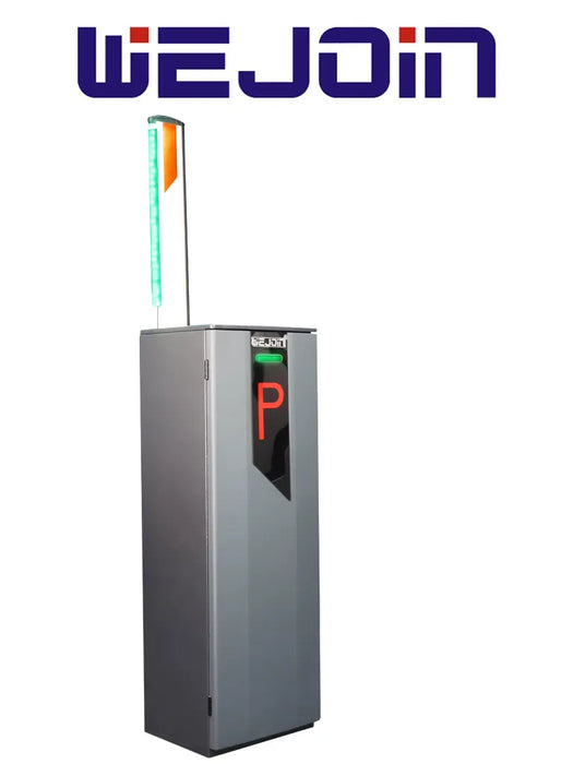 WEJOIN WJNSBG101HL34LED - Barrera Vehicular Izquierda, Brazo de 4 Metros con Led, Velocidad 3 Segundos, Motor de Alto Flujo Sin Resortes, 6 Millones de Ciclos, Fácil Cambio de Dirección