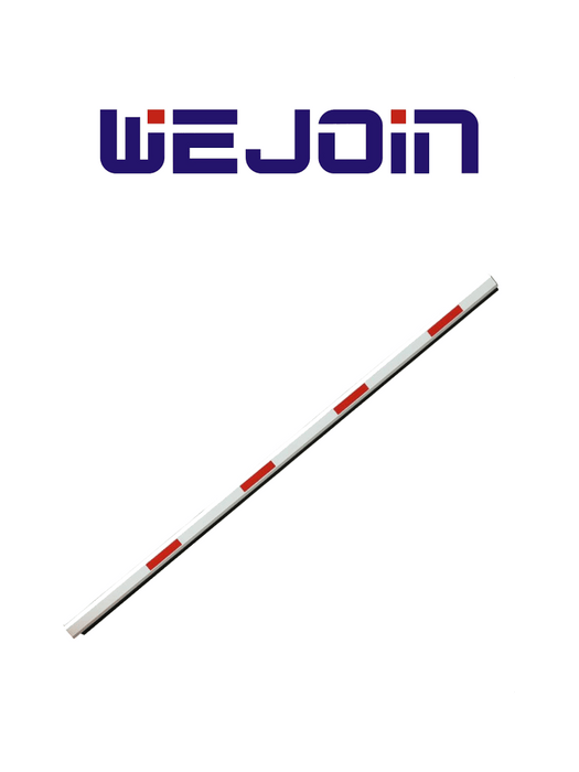 WEJOIN WJSSBM3 - Brazo Recto Octagonal de 3 metros / Franjas Reflejantes / Con Caucho Inferior / Sistema de Brazo Oscilante
