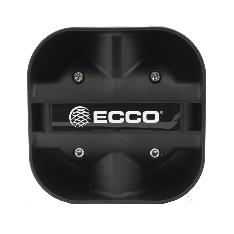 Bocina Compacta de Uso Rudo, 100 Watts de Potencia, Ideal Para Vehículos de Encubierto, Con Soporte Universal, 11 Ohms de Impedancia