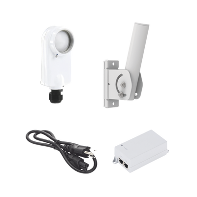 Kit de radio C5X, rango de frecuencia extendida (4.9 a 6.4 GHz),  incluye inyector POE, cable de alimentación y montaje universal para tubo o poste - Toer