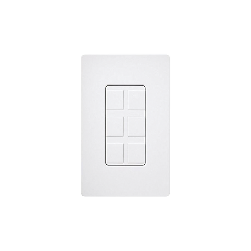 CA6PFWH Caja de pared para contactos varios, 6 mini espacios.