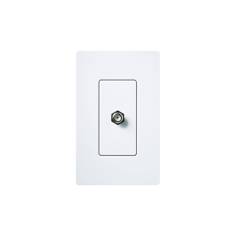 CACJWH Adaptador de cable coaxial, de pared para cable de TV.